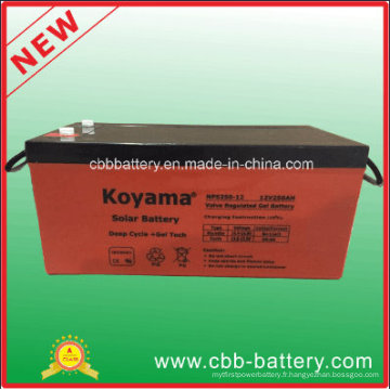 Hot Sale 12V250ah Batterie au plomb Nps250-12 Batterie à énergie solaire